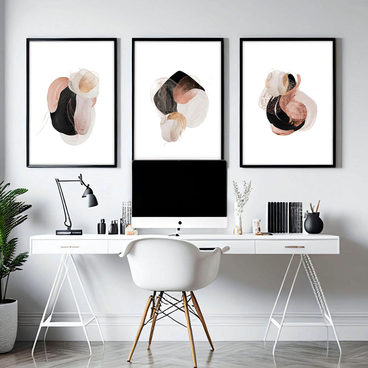 Modern print art | set of 3 wall art prints - Modern Home & Kitchen