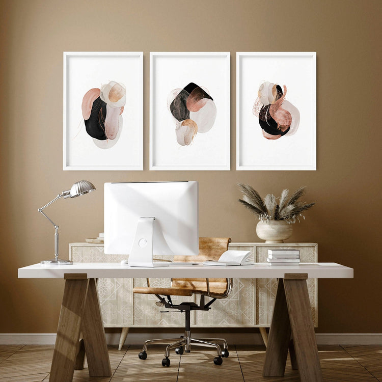 Modern print art | set of 3 wall art prints - Modern Home & Kitchen