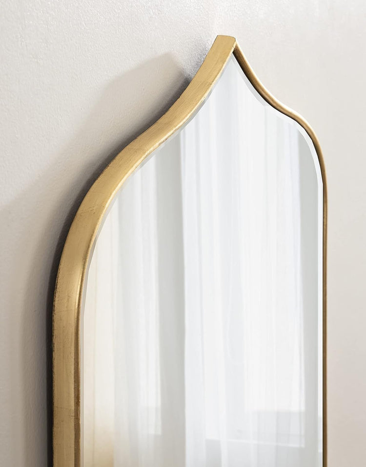 Irregular Gold Wall Mirror – Modern Vertical or Horizontal Decor - Modern Home & Kitchen