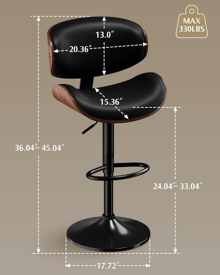 Modern Adjustable Swivel Bar Stools – Stylish Comfort for Every Space - Modern Home & Kitchen