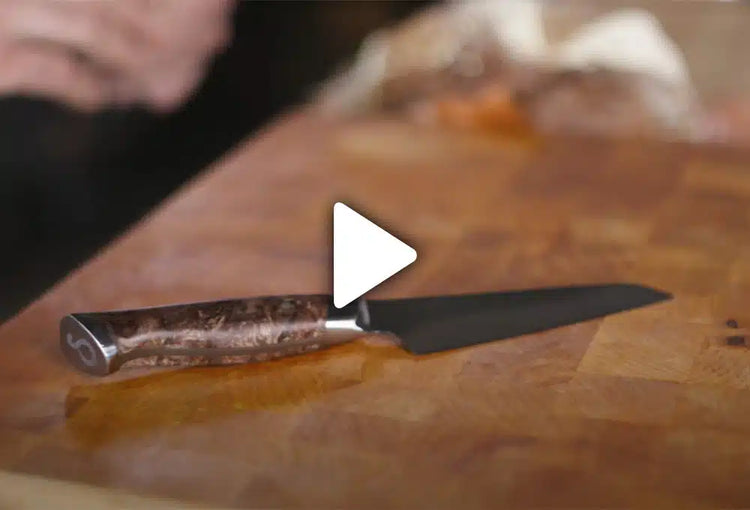 Steelport Knife Co. 4-inch paring knife with stainless steel blade and ergonomic handle for precise kitchen prep.
