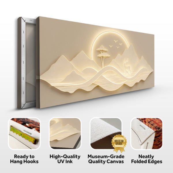 Modern Mountain Landscape Wall Art - Modern Home & Kitchen