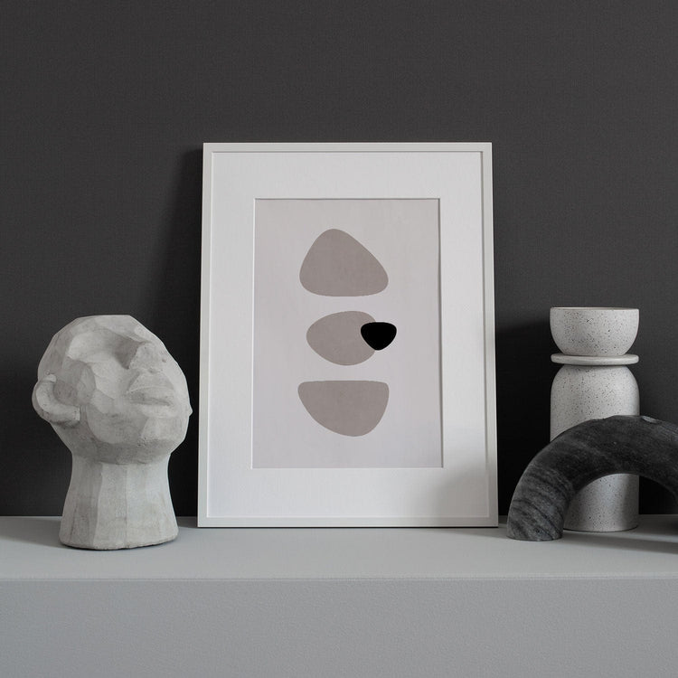 Modern Neutral Wall Art Print - Modern Home & Kitchen