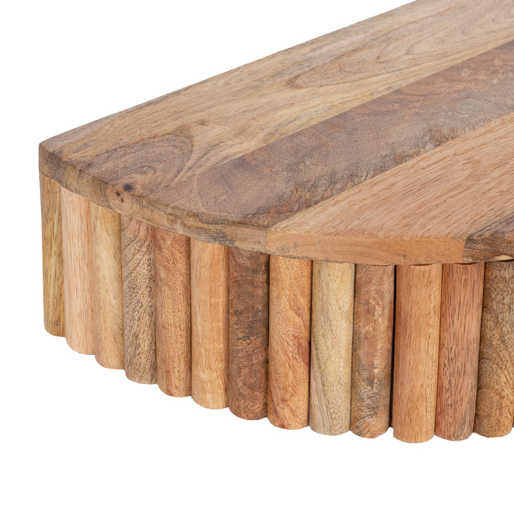 Reid Ribbed Floating Side Table | Modern Wall Mounted Bedside Table Decor