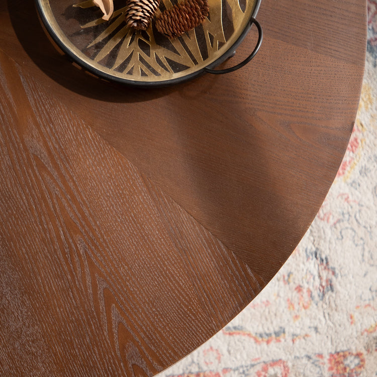 38.97' Round Coffee Table Handcrafted - Modern Home & Kitchen