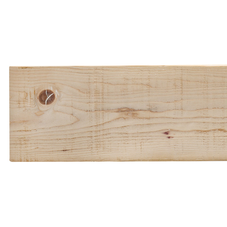Rustic wooden barn beam fireplace mantel shelf by Dogberrycollections, showing a sturdy, natural wood finish with a smooth top surface.