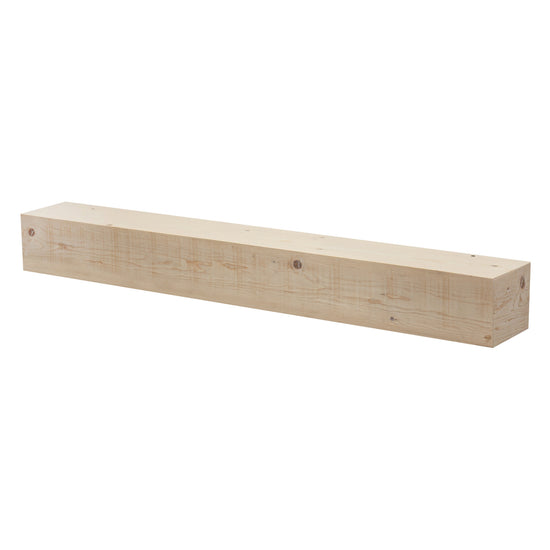 Rustic wooden barn beam fireplace mantel shelf by Dogberrycollections, showing a natural wood finish and sturdy design.