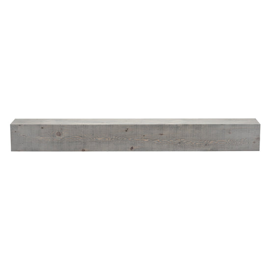 Wooden barn beam fireplace mantel shelf by Dogberrycollections, showcasing rustic reclaimed wood with natural grain and sturdy design.
