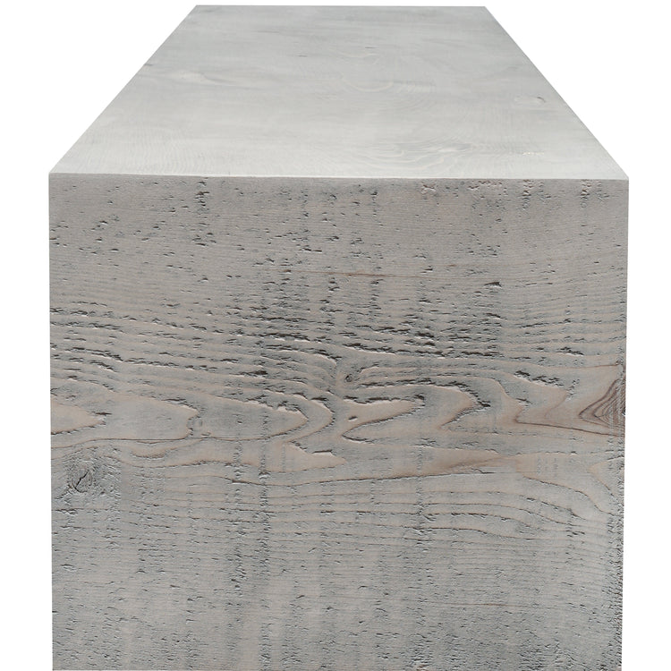 Wooden barn beam fireplace mantel shelf by Dogberrycollections, showcasing rustic natural wood with textured finish.