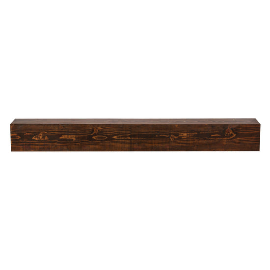 Rustic wood barn beam fireplace mantel shelf by Dogberrycollections, featuring a sturdy design and natural finish.