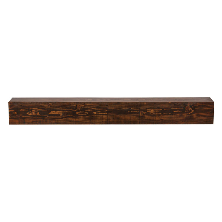 Rustic wood barn beam fireplace mantel shelf by Dogberrycollections, featuring a sturdy design and natural finish.