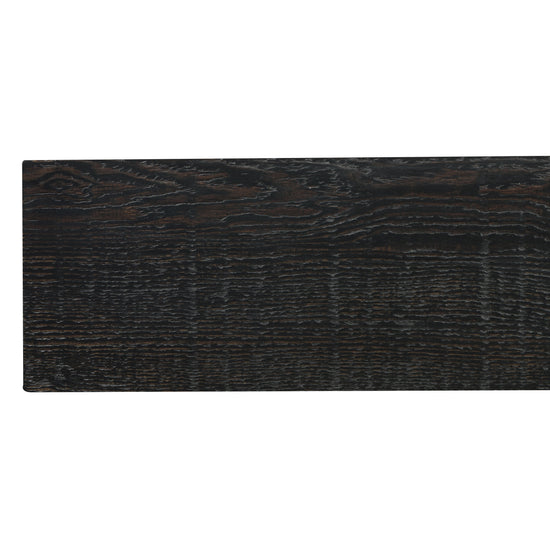 Wooden barn beam fireplace mantel shelf by Dogberrycollections, showing a rustic, natural wooden mantel mounted above a fireplace.