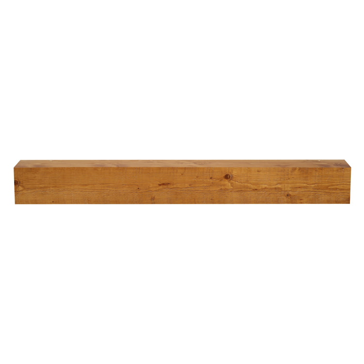 Rustic wood barn beam fireplace mantel shelf by Dogberrycollections, showing a sturdy, natural wood design ideal for classic home decor.