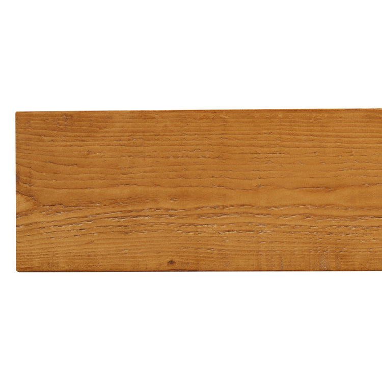 Wooden barn beam fireplace mantel shelf by Dogberrycollections, showcasing rustic design with natural wood grain and sturdy construction.
