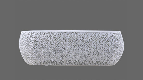 T3601-50 Oval Coffee Table White - Modern Home & Kitchen