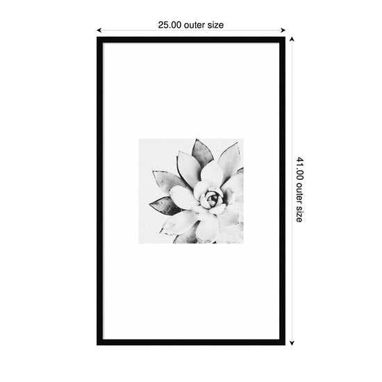 Modern succulent botanical framed wall art by kateandlaurel featuring vibrant printed succulent plant design in a sleek frame.
