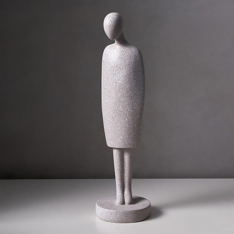 Abstract Human Figure Sculpture — Nordic Minimalist Resin Figurine, Multiple Poses