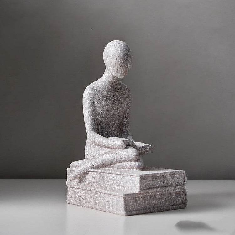 Abstract Human Figure Sculpture — Nordic Minimalist Resin Figurine, Multiple Poses