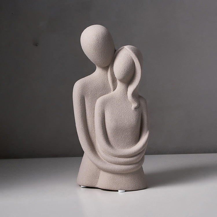 Abstract Human Figure Sculpture — Nordic Minimalist Resin Figurine, Multiple Poses