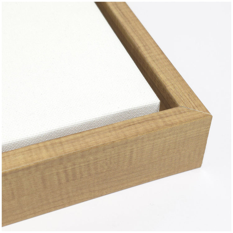 Sylvie neutral abstract framed canvas wall art by kateandlaurel featuring minimalist modern design on a neutral background.