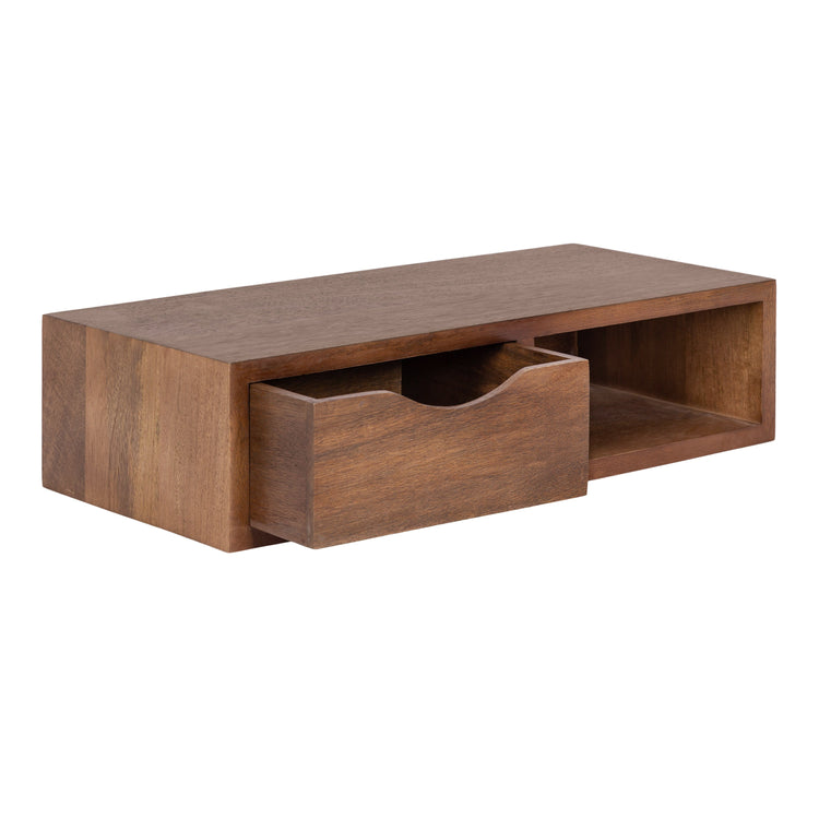 Hutton Floating Side Table with Drawer | Modern Wall Mounted Bedside Storage Table