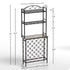 3-Tier Industrial Wine Rack Bar Table – Wood & Metal Wine Storage Shelf - Modern Home & Kitchen