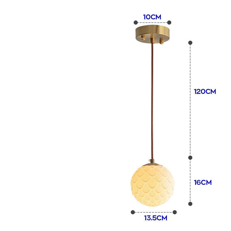 Decorbites Nordic Japanese porcelain chandelier with light-transmitting design, featuring simple, creative, modern style.