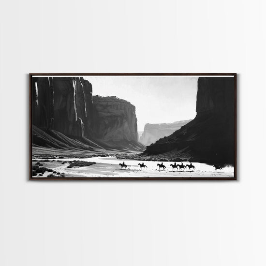 Modern Giclée canvas wall art by NuevArt featuring a dark brown abstract design in a hand-stretched, FSC certified frame.