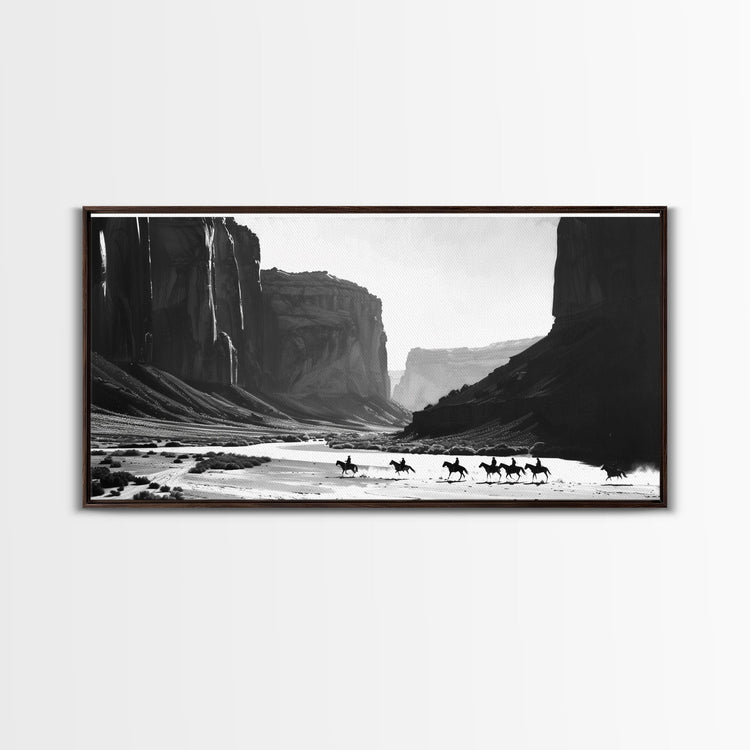 Modern Giclée canvas wall art by NuevArt featuring a dark brown abstract design in a hand-stretched, FSC certified frame.
