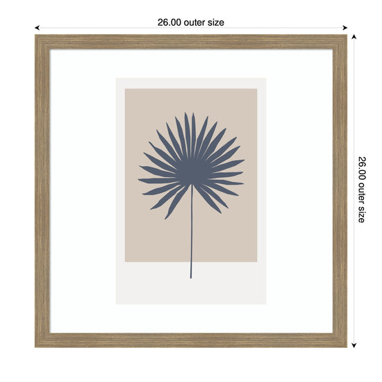 Botanical palm colorblock framed wall art by kateandlaurel, featuring vibrant botanical and geometric design for modern decor.