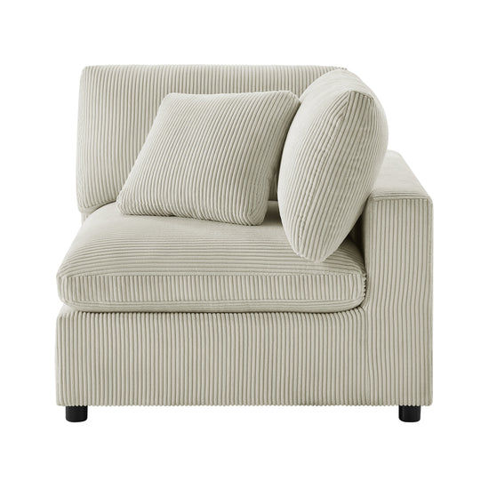 Beige Chelsea Modular 2 Piece Sofa by HouseOfZazla, plush living room couch with modern sectional design.