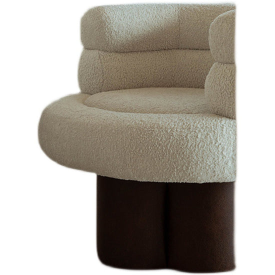 FLIPSTYLEZLLC sherpa velvet single sofa and ottoman set, modern accent lounge chair with plush velvet upholstery.