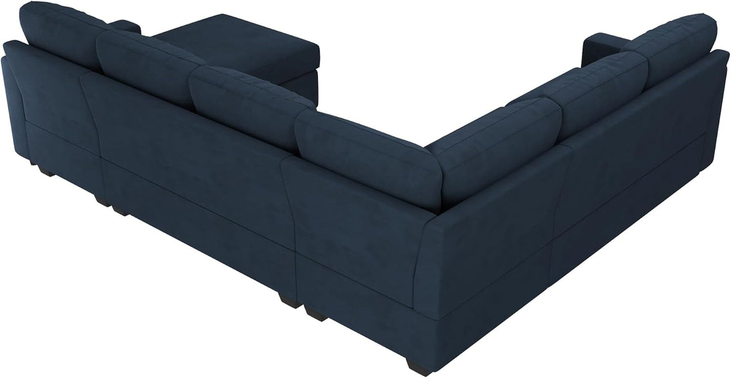 U-Shaped Sleeper Sofa with Storage