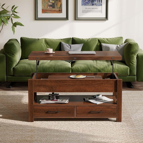 Coffee Table Lift Top – Multi-Function Dining; Storage for Smart Living - Modern Home & Kitchen