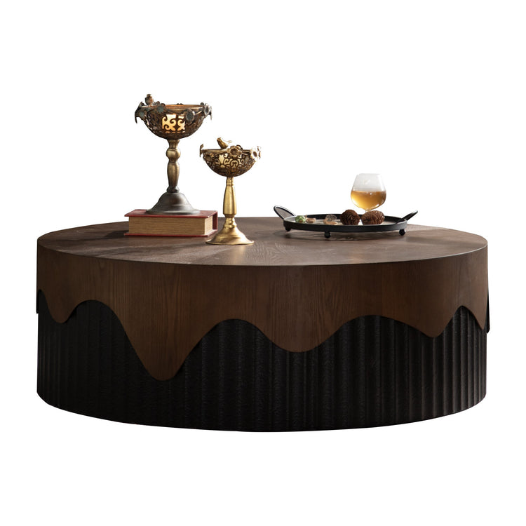 38.97' Round Coffee Table Handcrafted - Modern Home & Kitchen