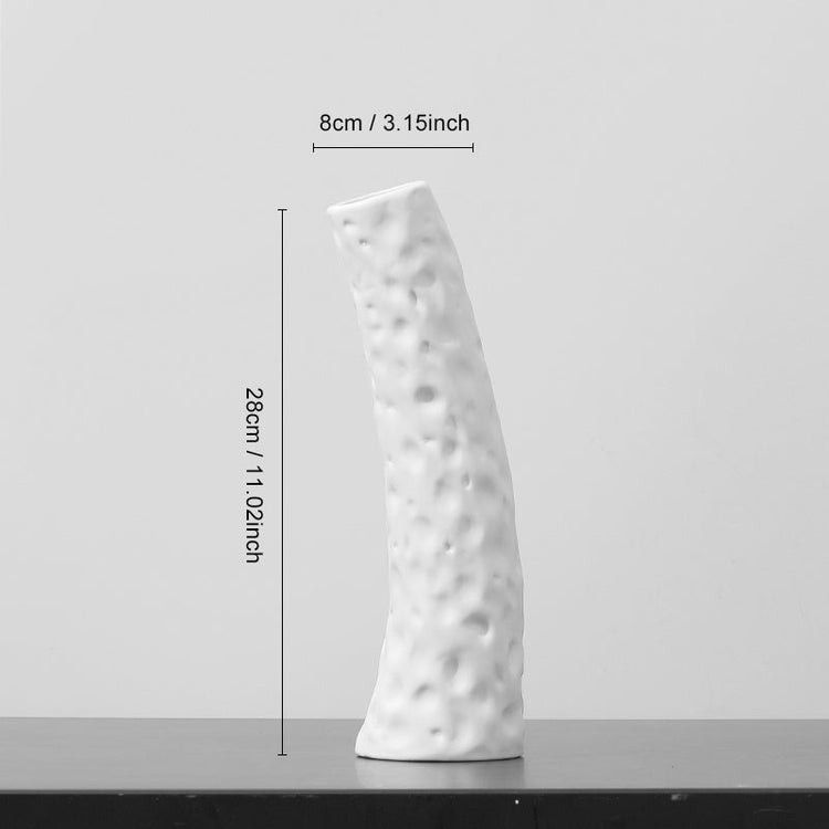 Simple Modern Creative Ceramic Vase by FLIPSTYLEZLLC with flower arrangement for living room decor.