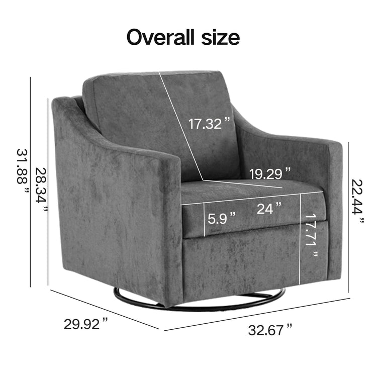 Large swivel chair