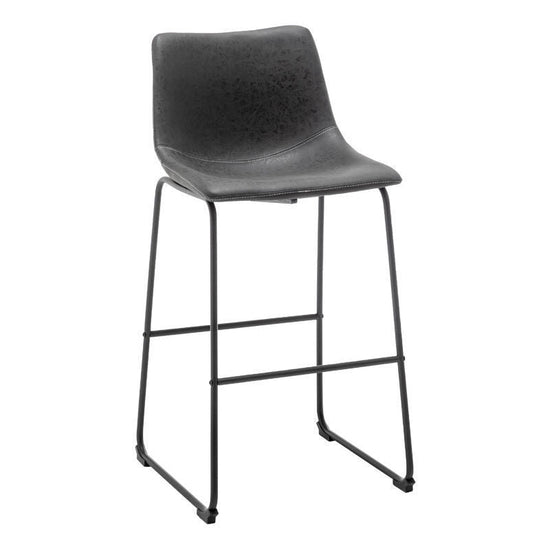 Modern Scandinavian chair by FLIPSTYLEZLLC with sleek minimalist design and light wooden legs, shown from a front angle.