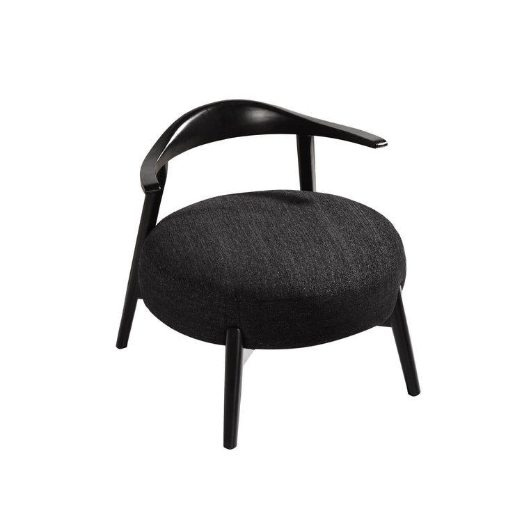 Modern upholstered HouseOfZazla accent armchair with birch wood legs, armless design, ideal for living room seating.