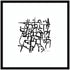 Organic Lines Grayscale framed wall art print by kateandlaurel, featuring abstract black and white line artwork in a sleek frame.