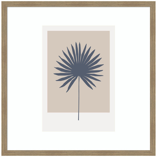 Botanical palm colorblock framed wall art by kateandlaurel, featuring vibrant green palm leaves and geometric color blocks.
