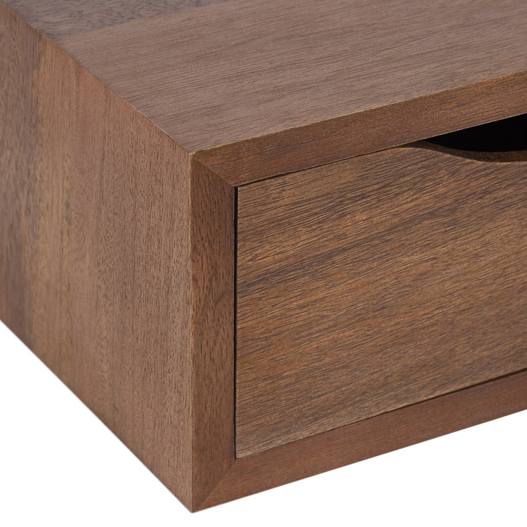 Hutton Floating Side Table with Drawer | Modern Wall Mounted Bedside Storage Table
