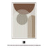 Abstract boho wall art print by Modern Home & Kitchen LLC, earth tone canvas poster in various styles and sizes, frameless design.