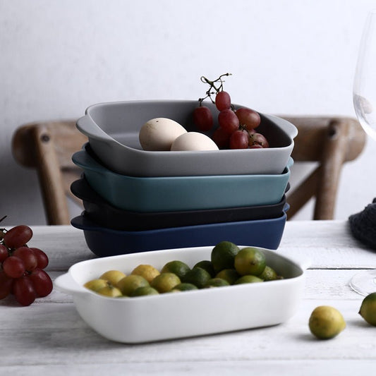 Bone Porcelain Bowl – Solid Color Dining Bowl in Multiple Shapes