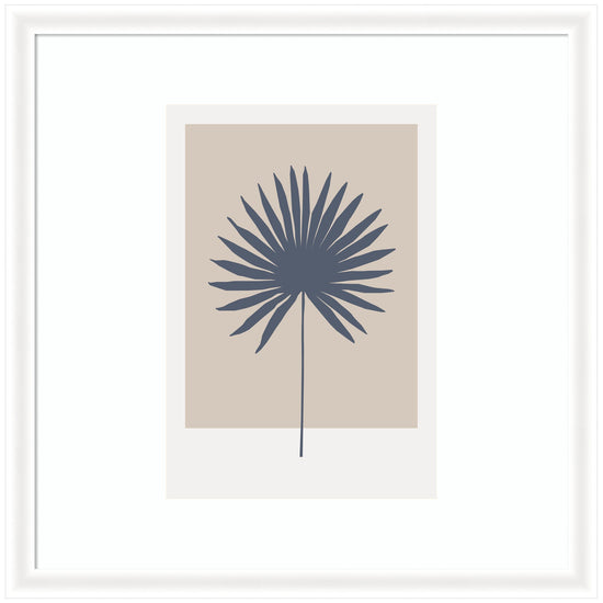 Botanical palm colorblock framed wall art by kateandlaurel, featuring vibrant green palm leaves in a modern design.