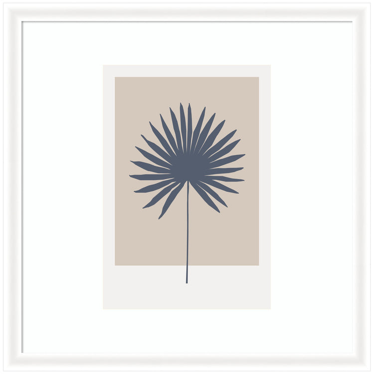 Botanical palm colorblock framed wall art by kateandlaurel, featuring vibrant green palm leaves in a modern design.