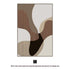 Abstract boho wall art print featuring earth tone canvas poster in multiple sizes with frameless design by Modern Home & Kitchen LLC.