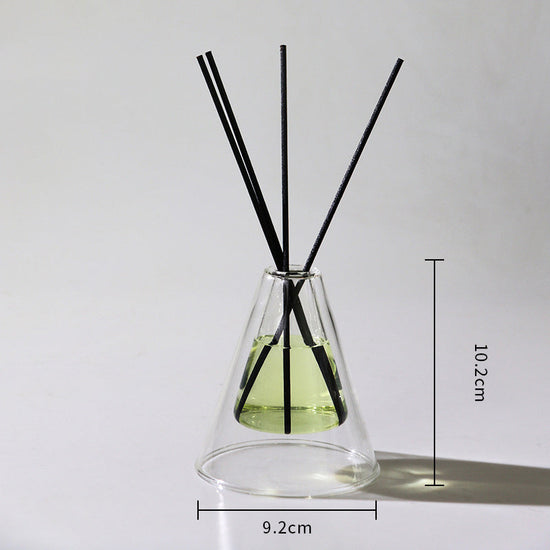 Modern glass vase by FLIPSTYLEZLLC featuring double glass containers, ideal for home decor, wedding decoration, or hydroponic flowers.