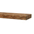 Hewn Kitchen floating shelf by Dogberrycollections in aged oak finish, handcrafted solid poplar, 24 to 72 inches long.