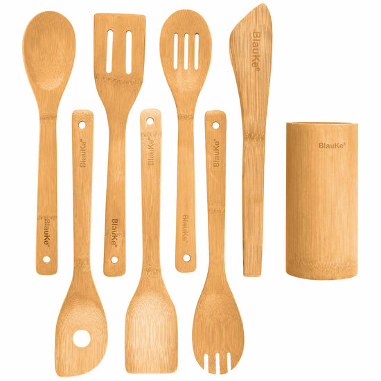 Bamboo Kitchen Utensils Set 8-Pack Online in US | Modern Home & Kitchen